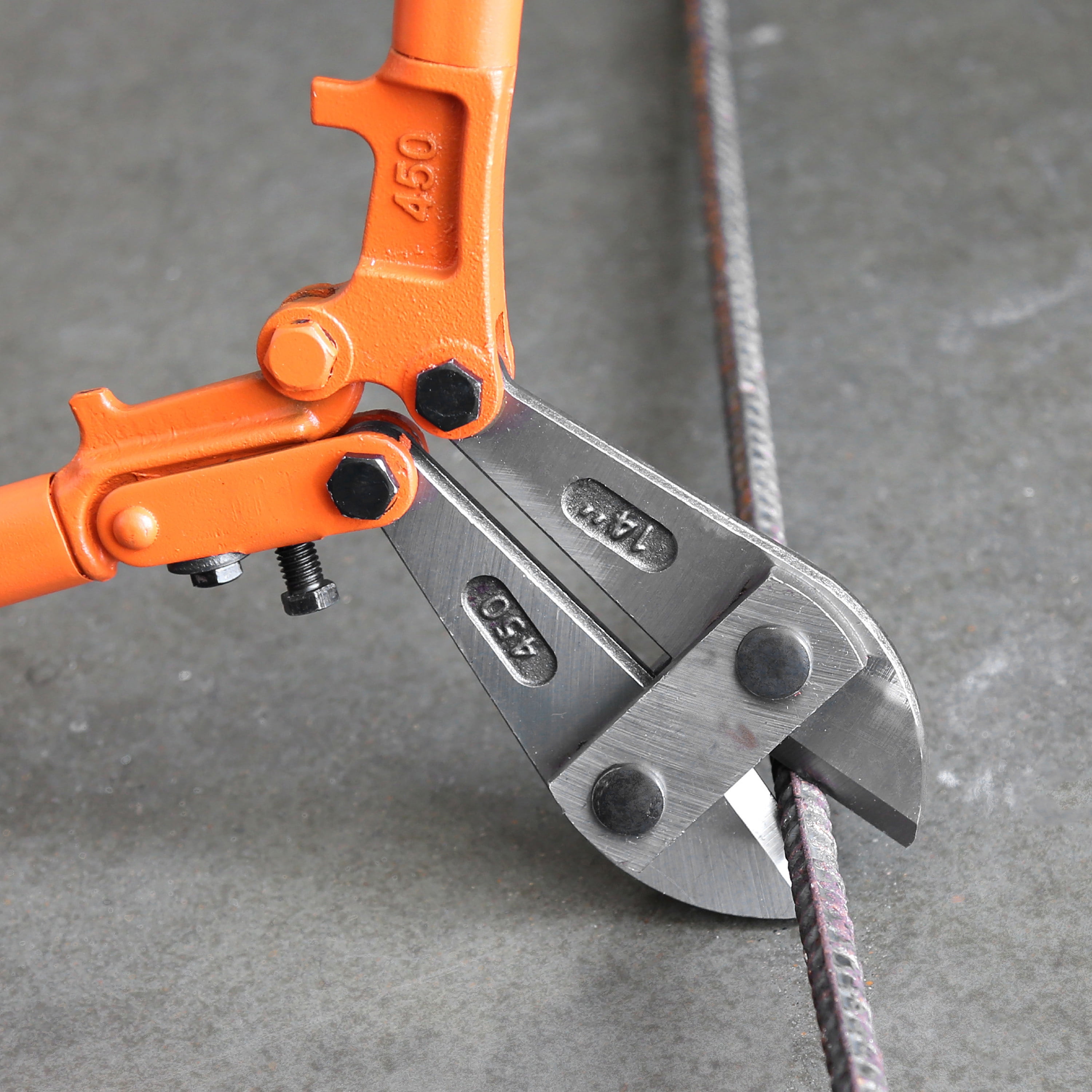 GreatNeck Steel Bolt Cutters, Orange, 14 inch