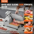 thumbnail image 6 of VEVOR Meat Slicer, 340W Electric Deli Food Slicer with 10" SUS420 Stainless Steel Blade and Built-in Sharpening Stone, 0-0.6 inch Adjustable Thickness for Commercial and Home Use, Cut Meat and Cheese, 6 of 9