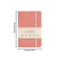 thumbnail image 3 of Cuaderno de cuaderno de cuero A6 con 160 páginas rayadas, tapa dura, portabolígrafos y bolígrafos - Perfecto para escribir, viajar, estudiar, trabajo y regalos, 3 of 6