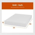 thumbnail image 2 of FDW Queen 10 Inch Medium-Firm Base Foam Mattress, CertiPUR-US Certified, in a Box, Pressure Relief, White, 2 of 5
