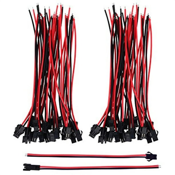 eboot 22 awg jst sm 2 pin plug male and female connector adapter with