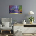 thumbnail image 6 of Luxe Metal Art 'Psychedelic Rainbow Black Cat' by Rebecca Wang Art, Metal Wall Art, 24"x16", 6 of 8