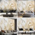 thumbnail image 6 of Peel and Stick Wallpaper Canvas Beige Flower Watercolor Flower Honey Wheat Yellow Delicate Flowers Modern Art Wall Mural Decor Self Adhesive and Removable 69in x 98in, 6 of 6