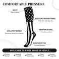 thumbnail image 4 of Thin Blue Line America Flag Compression Socks for Women Men Circulation Graduated Supports Socks for Running Athletic Sports, 4 of 8