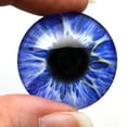 thumbnail image 4 of Intense Ice Blue Human Inspired Glass Eyes, 4 of 9