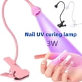 thumbnail image 2 of YUEYAN ZOUBAOQ Nail Lamp LED Nail Manicure Dryer Curing Light with Goosene and Clamp For Gel UV Ligh Nails3W Goosene Nail UV LampMini, 2 of 7