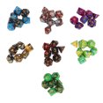 thumbnail image 1 of Dados multifacéticos, 49PCS Dados multifacéticos 7 Accesorios para juegos de dados de rol Artesanía superior, 1 of 8