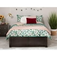 thumbnail image 4 of Concord Platform Bed with Flat Panel Foot Board and Twin Size Urban Trundle Bed, Brown, Twin, 4 of 8