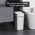 thumbnail image 2 of Juego de cubos de basura N. NETDOT, paquete de 3 con tapa, 2 x 15 litros para cocina y 1 baño de 10 litros, 2 of 6