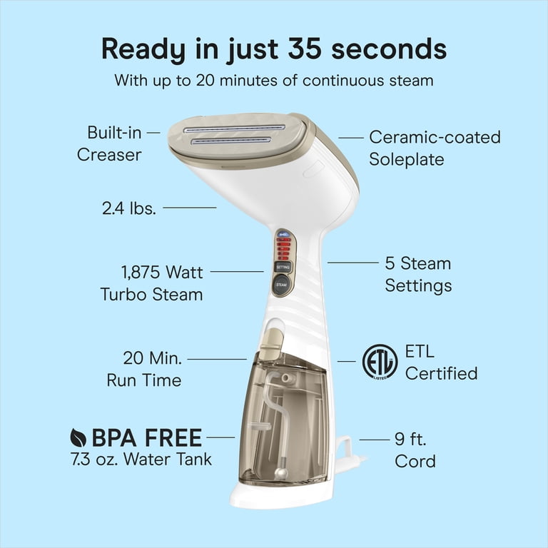 Conair Turbo ExtremeSteam Handheld Steamer, 1875W photo 7