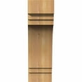thumbnail image 2 of 5 1/2"W x 10"D x 18"H Pescadero Smooth Corbel, Western Red Cedar, 2 of 9