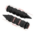 thumbnail image 2 of 1" Spike Black Handle Bar Hand Grips For Harley Sportster Dyna Softail Toruing, 2 of 9