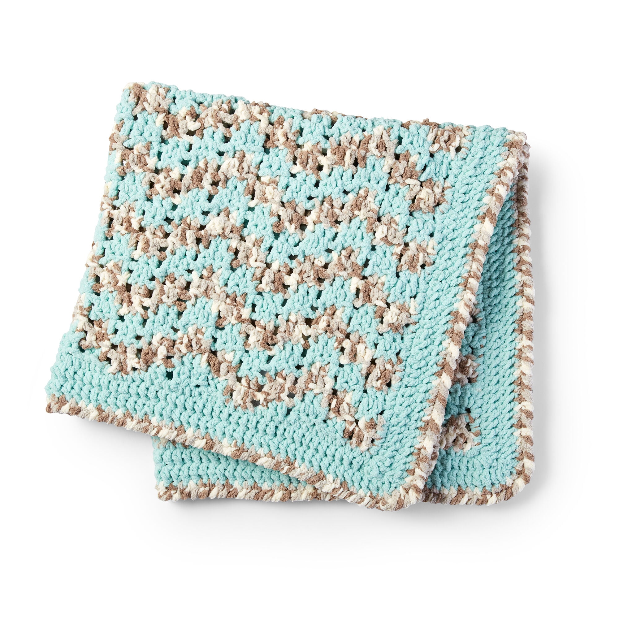 Bernat® Baby Blanket™ #6 Super Bulky Polyester Yarn, Little Sandcastles 10.5oz/300g, 220 Yards (4 Pack)