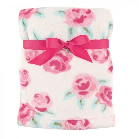 UPC: 0660168508116 | Hudson Baby Infant Girl Super Plush Blanket Rose One Size