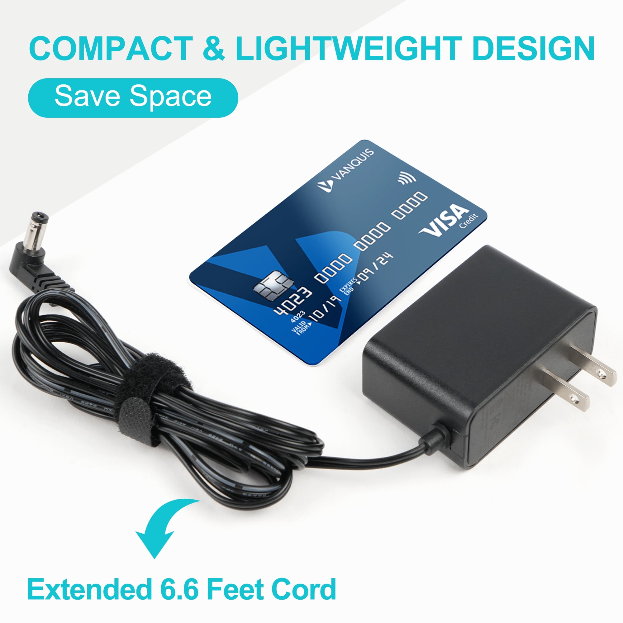 LotFancy 9V Guitar Pedal Power Supply AC/DC Adapter for Casio Piano Keyboard, Boss Effect Pedal