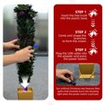 thumbnail image 6 of Soilhill  2.6ft Pre-Lit Fiber Optic Christmas Tree, Mini Dark Green Artificial Tabletop Xmas Tree with Colorful Lights for Home or Office Holiday Decor., 6 of 8