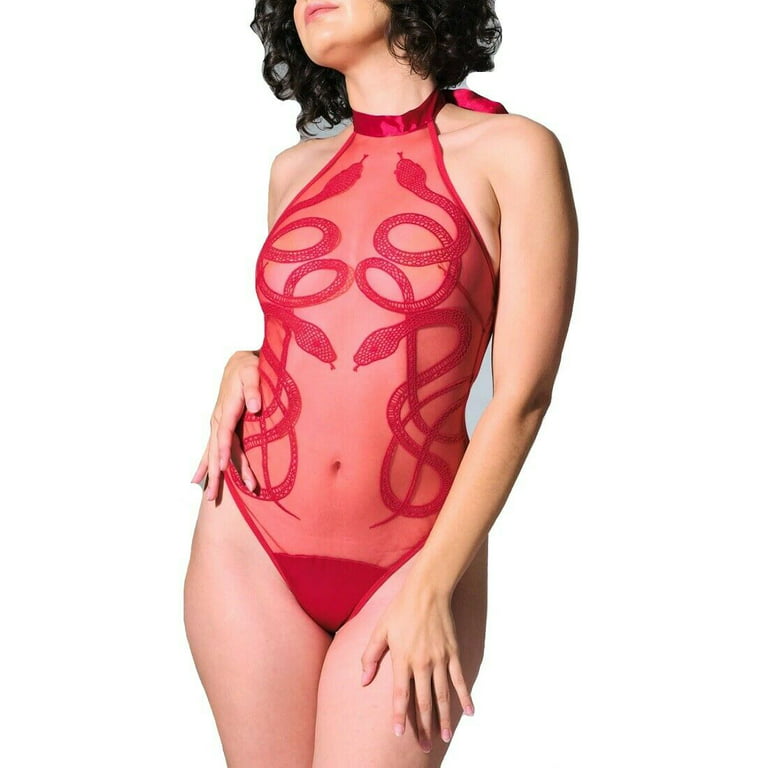 Thistle and Spire Medusa Bodysuit - 101408 (Crimson, XL) 