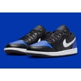 thumbnail image 2 of N I-K-E A i r-Jor-dan 1 Low Shoes Black White Game Royal 553558-042 Men's Sizes NEW, 2 of 6