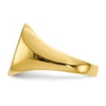 thumbnail image 3 of 14K Yellow Gold Ring Band Signet 15.0x13.5mm Closed Back Men's, Size 6, 3 of 5