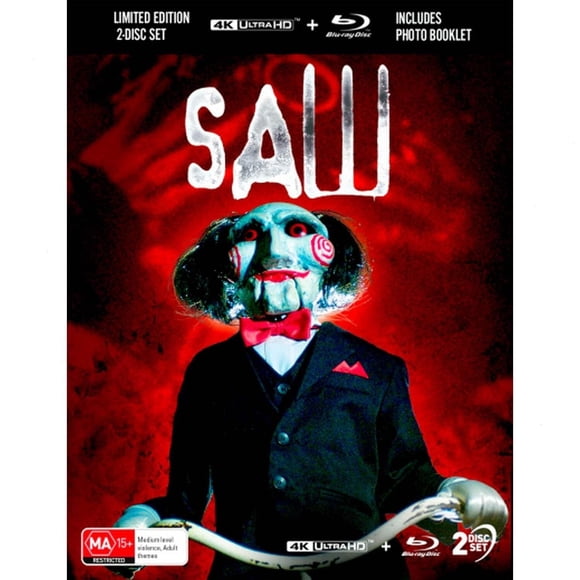 SAW (2004) - Édition Limitée Étui Rigide 3D + Livret PHOTO (4K & BLU-RAY)