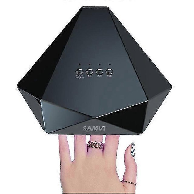 2025 SAMVI 48W Intelligent Diamond Nail Lamp Double Light Source Infrared Sensation Quick Dry Nail Phototherapy Machine,EU Plug