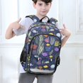 thumbnail image 6 of FORMRS Kids Backpack for School Unisex 17" Casual Bookbag Travel Daypack with Compartment Pockets, Vibrant Ocean Pattern, 6 of 7