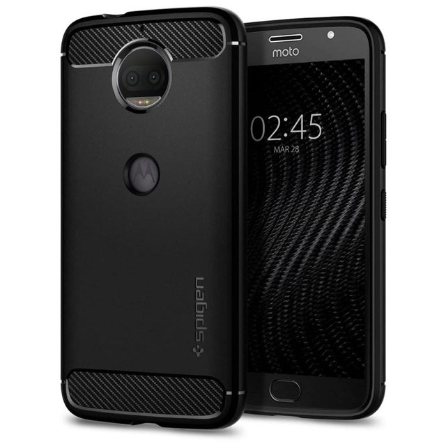 Funda SPIGEN Rugged Armor para Moto G5s PLUS Negra