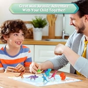 Aofmee Bath Bombs for Kids, with Surprise Dinosaur Toys Inside, Handmade Safe Bubble Bath, Fun Spa Educational Bath Toys Gift Set, for Boys and Girls