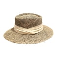 thumbnail image 2 of Sombrero para el sol para mujer, sombrero tejido para el sol, sombrero de playa para vacaciones, senderismo, viajes, camping al aire libre beige, 2 of 8