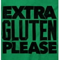 thumbnail image 2 of Extra Gluten Please Foodie Love Carbs Plus Size Crewneck Graphic Tee Shirt Brisco Brands 3X, 2 of 5