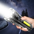 thumbnail image 1 of HOARBOEG Outdoor LED Lighting Flashlight Continuous Lighting High Power Searchlight With Side Light Flashlight, 1 of 7