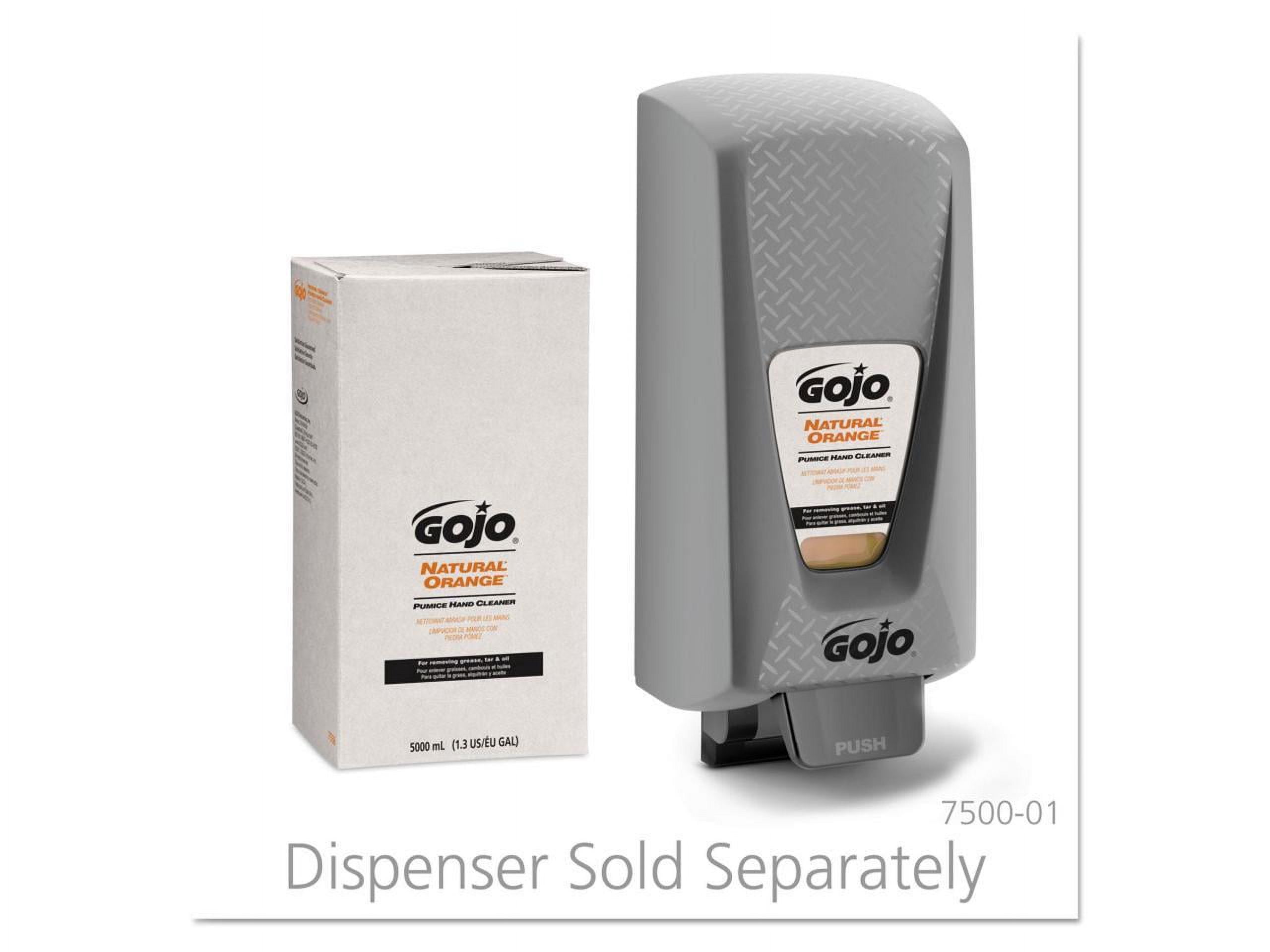 Gojo Natural Orange Pumice Hand Cleaners, Citrus, Bag-in-Box