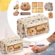 thumbnail image 3 of Estuche de Lápices de Peluche de Capibara Lindos - Bolsa de Amplia Apertura con 10 Calcomanías, 1 Pin, 1 Colgante, 1 Juguete de Peluche, 4 Bolígrafos de Capibara y 1 Bloc de Notas, 3 of 4