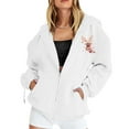 thumbnail image 6 of HGIEYS Womens Zip Up Hoodies 2026 Casual Long Sleeve Zipper Sweatshirts Fall Winter Comfy Track Jackets with Pockets, 6 of 8
