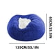 thumbnail image 5 of Cubierta de sofá suave, acolchada, de terciopelo, gran circular para sala, dormitorio, oficina, hogar, decoración, sin relleno, 135cmx65cm, resistente, lavable, fácil de instalar, para, 5 of 7