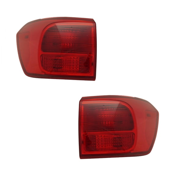 For Kia Sedona 2016 2017 2018 Tail Light Driver and Passenger Side | Pair | Outer | Red Lens | CAPA Certified | Replacement For KI2804144, KI2805144 | 92401A9420, 92402A9420