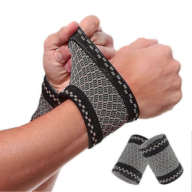 muñequeras de compresión de cobre, muñequeras elásticas para tendinitis y artritis.