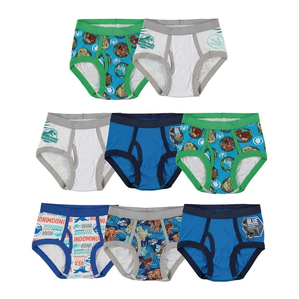 Jurassic World Boys' Underwear Multipacks, Brief8pk, 8 