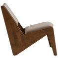 thumbnail image 6 of Accent Chair, Set of 2, Walnut Brown, Faux Leather, Wood, Living Room Lounge Cafe Lobby Hospitality Restaurant, Modern Contemporary, HB37230, 6 of 10