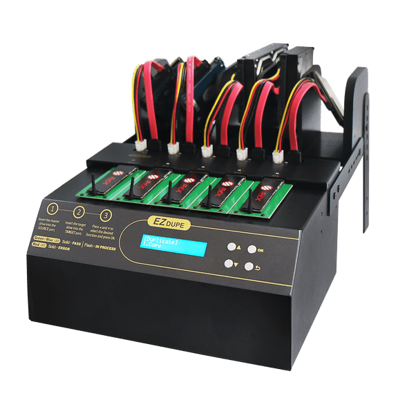 1 to 4 NVMe Cyclone PRO 300 - M.2 PCIe NVMe / M2 SATA SSD  SATA Hard Drive Duplicator  Sanitizer 18GB/Min