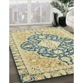 thumbnail image 2 of Ahgly Company Indoor Rectangle Abstract Brown Gold Geometric Area Rugs, 6' x 9', 2 of 6
