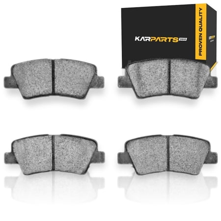 KarParts360 For Kia Rio 2012-2023 Disc Brake Pads | Rear | Ceramic Friction | Low Dust Rating | 99.8 mm / 3.93 in. Pad Length | 41.7 mm / 1.64 in. Pad Thickness