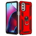 thumbnail image 2 of Compatible with Motorola Moto G Stylus 5G 2022 Case Built-in 360 Ring Holder Kickstand, Extreme Protection Military Armor Magnetic Car Dual Layer Protective Heavy Duty Phone Cover,Red, 2 of 8