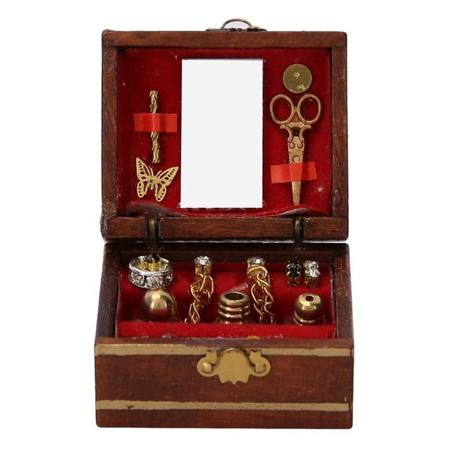 Doll House Jewelry Box,Miniature Wooden Jewelry Box Miniature Jewelry Box Mini Jewelry Box Tried and Trusted