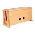 thumbnail image 3 of Caja organizadora de cables de madera, contenedor, estuche de almacenamiento para regletas de enchufes, oficina, TV, electrodomésticos, ordenadores., 3 of 8