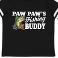 thumbnail image 4 of Inktastic Paw Paw's Fishing Buddy with White Text Boys Toddler T-Shirt, 4 of 5