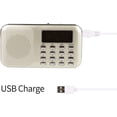 thumbnail image 4 of RF23 Rechargeable Portable Radio FM/AM USB Micro-SD and Integrated Mp3 Player. (blond), 4 of 5