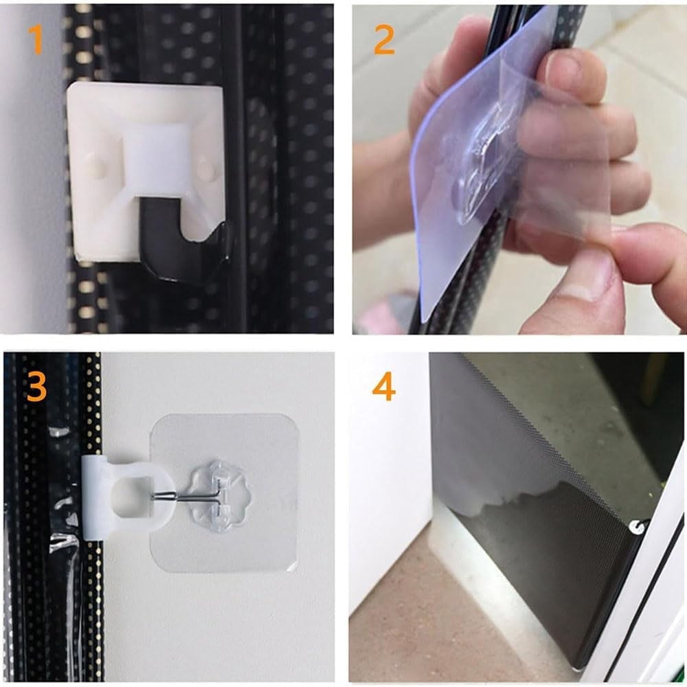 Dog Fences Indoor, Retractable Pet Gate for Dogs and Cats with 4 Wall Hooks, No Tools or Drilling Required, Dog Proof Gate for Kitchen, Porch, Indoor Outdoor Use(26.7x49.2inch)