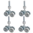 thumbnail image 1 of BQLZR 4PCS Roulette de Roue de Chariot de Glissière de Porte Argentée Roulette de Roue Suspendue H4-3, 1 of 5