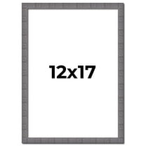 12x17 Frame Blue Kingsley Pewter Solid Wood Picture Frame Width 0.75 Inches |Interior Depth 0.5